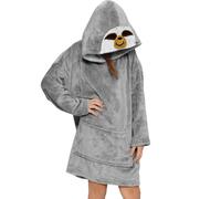 Felpa Oversize Per Bambini Con Tasca A Canguro ANIMAL E Coperta In Pile