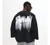 Felpa oversize SUMWON con grafica a stampa spray e testo sul retro, design casual da strada L,M,S,XL,XSGrafico,LettereTessuto in maglia