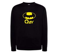 Felpa Ozzy bat Nera con Cappuccio o Girocollo felpata Osbourne rock metal