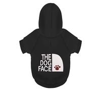 Felpa Paiaite con Cappuccio Nera per Cani Chihuahua: Mantieni Il Tuo Cucciolo Caldo ed Elegante con Una Felpa Stampata The Dog Face, Vestiti per Animali Domestici e Maglione Cappotto Tutto in Uno