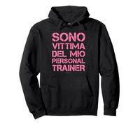 Felpa Palestra Donna - Sono vittima del Mio Personal Trainer Felpa con Cappuccio