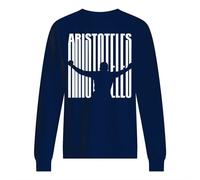 Felpa paricollo unisex con stampa: aristoteles