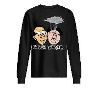 Felpa paricollo unisex con stampa ufficio sinistri fantozzi