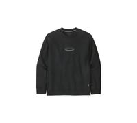 Felpa patagonia 95 con logo ovale uprisal crew nera da uomo