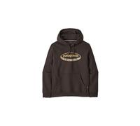 Felpa patagonia 95 oval logo uprisal hoody marrone da uomo