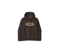 Patagonia - Comoda felpa con cappuccio - M's '95 Oval Logo Uprisal Hoody Den Brown Heliotropic per Uomo in Cotone - Taglia XL - Marrone