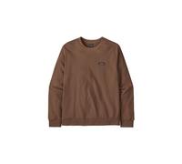 Felpa patagonia daily crew marrone da uomo