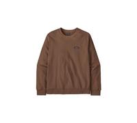 Felpa patagonia daily crew marrone da uomo