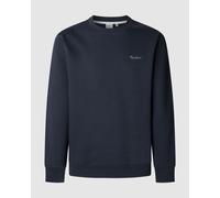 Felpa Pepe Jeans Macbeth Small Logo blu oceano - M
