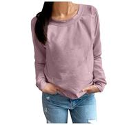 Felpa per Allattamento Premaman Causale da Donna Comoda Zip Pullover per Allattamento al Seno Top Maglione Boobery della Mamma Piumino Personalizzato (Pink, L)