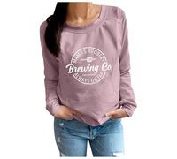 Felpa per Allattamento Premaman Causale da Donna Comoda Zip Pullover per Allattamento al Seno Top Maglione Boobery della Mamma Cappello Invernale Musica (Light Pink, L)