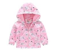 Felpa per Bambini a Maniche Lunghe con Zip per Neonati, Neonati, Bambini, Ragazzi E Ragazze, Pullover con Stampa,Felpa Leggera Bambini,Giubbotto Neonata Antivento,Giacca a (03-Pink, 12-18 Months)