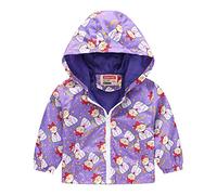 Felpa per Bambini a Maniche Lunghe con Zip per Neonati, Neonati, Bambini, Ragazzi E Ragazze, Pullover con Stampa,Felpa Leggera Bambini,Giubbotto Neonata Antivento,Giacca a (04-Purple, 12-18 Months)