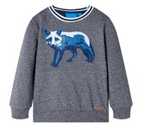 Felpa per Bambini Blu Marino Mélange 128