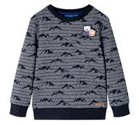 Felpa per Bambini Blu Marino Mélange 128