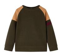 Felpa per Bambini Cachi Scuro e Cammello 116