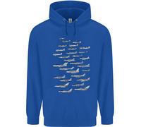 Felpa Per Bambini Con Aerei Della Royal Air Force Britannici