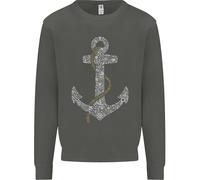 Felpa Per Bambini Con Ancora Da Vela, Marinaio, Barche, Capitano, Nave