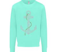 Felpa Per Bambini Con Ancora Da Vela, Marinaio, Barche, Capitano, Nave