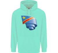 Felpa Per Bambini Con Bandiera Del DR CONGO Per Il Giorno Congolese