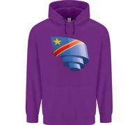 Felpa Per Bambini Con Bandiera Del DR CONGO Per Il Giorno Congolese