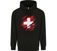 Felpa Per Bambini Con Bandiera Della Svizzera Per Il Giorno Della Svizzera