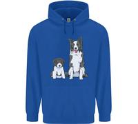 Felpa Per Bambini Con Border Collie E Cucciolo