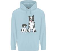 Felpa Per Bambini Con Border Collie E Cucciolo