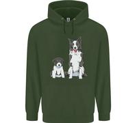 Felpa Per Bambini Con Border Collie E Cucciolo
