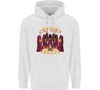 Felpa Per Bambini Con Cappuccio Cat Cult Evil Feline Devil Worship Satanic