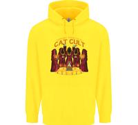 Felpa Per Bambini Con Cappuccio Cat Cult Evil Feline Devil Worship Satanic