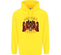 Felpa Per Bambini Con Cappuccio Cat Cult Evil Feline Devil Worship Satanic