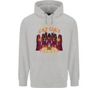 Felpa Per Bambini Con Cappuccio Cat Cult Evil Feline Devil Worship Satanic
