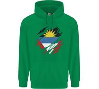 Felpa Per Bambini Con Cappuccio Della Bandiera Di Antigua E Barbuda