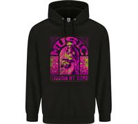 Felpa Per Bambini Con Cappuccio Heavy Metal Death Skull Rock