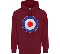 Felpa Per Bambini Con Cappuccio MOD Logo Scooter Biker RAF ROYAL AIR FORCE