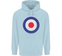Felpa Per Bambini Con Cappuccio MOD Logo Scooter Biker RAF ROYAL AIR FORCE