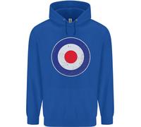 Felpa Per Bambini Con Cappuccio MOD Logo Scooter Biker RAF ROYAL AIR FORCE