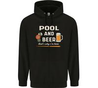 Felpa Per Bambini Con Cappuccio Pool E Beer That's Why I'm Here