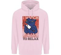 Felpa Per Bambini Con Gatto Che Guarda Documentari Su Omicidi Per Rilassarsi