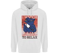 Felpa Per Bambini Con Gatto Che Guarda Documentari Su Omicidi Per Rilassarsi