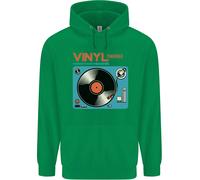 Felpa Per Bambini Con Giradischi Retro E Dischi In Vinile DJ