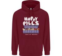 Felpa Per Bambini Con Pillole Antidepressivo Felici Dei Gatti