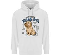 Felpa Per Bambini Con Stampa Divertente Di Anatomia Del Shar Pei