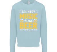 Felpa Per Bambini Country Music E Beer That's Why I'm Here