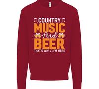 Felpa Per Bambini Country Music E Birra That's Why I'm Here