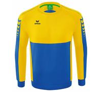 Erima Bambini Casual Felpa Six Wings, New Royal/Giallo, 152