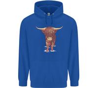 Felpa Per Bambini Highland Cattle Cow Scozzese