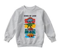 Felpa per bambini Kings Of Land Dinosaurs Animals maglione grafico per...