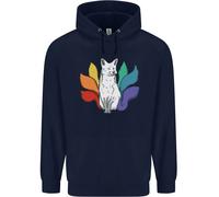 Felpa Per Bambini Kitsune Fox Gay Pride LGBT